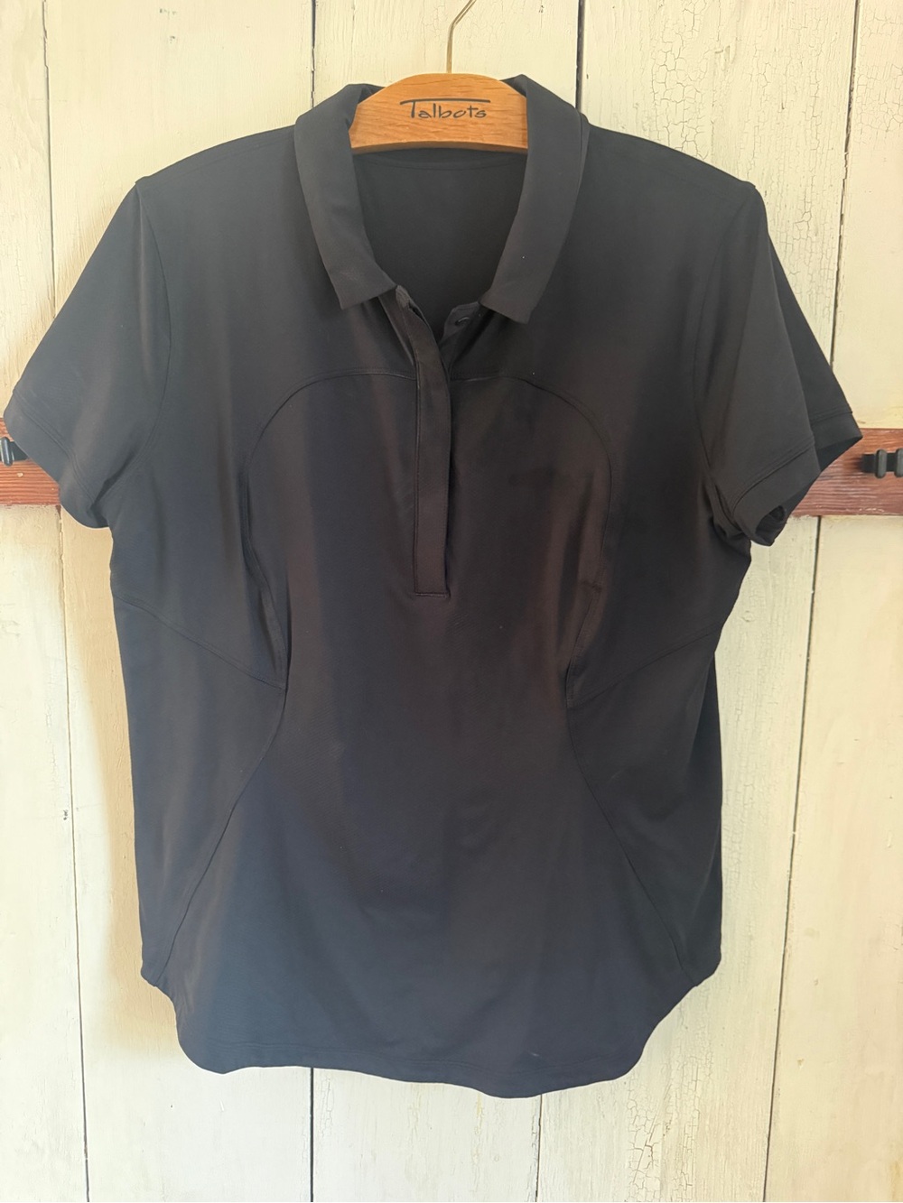 Lukulemon Quick-Dry Short-Sleeve Polo Shirt in black
